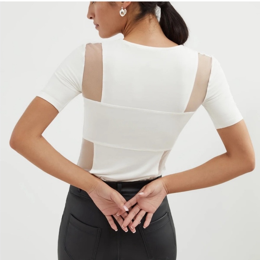 Evie mesh panel top Marcella NYC